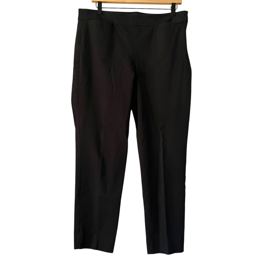 Talbots Chatham Black Pants‎ Size 12 Career Stretch Pull On Trousers Office